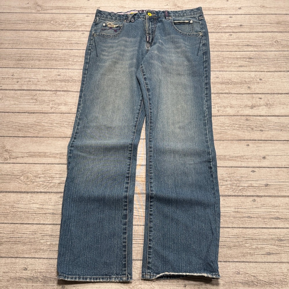 Vintage LRG Jeans Women's 36 Blue Medium Wash Denim Bootcut Relaxed Fit Cotton